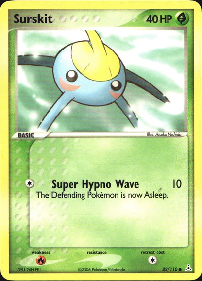 Surskit 82/110 Common Holon Phantoms Pokemon Near Mint