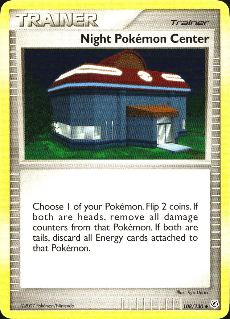Night Pokemon Center 108/130 Uncommon Diamond & Pearl Pokemon Near Mint