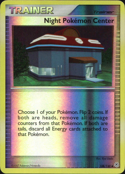 Night Pokemon Center 108/130 Uncommon Diamond & Pearl Pokemon Reverse Holo NM