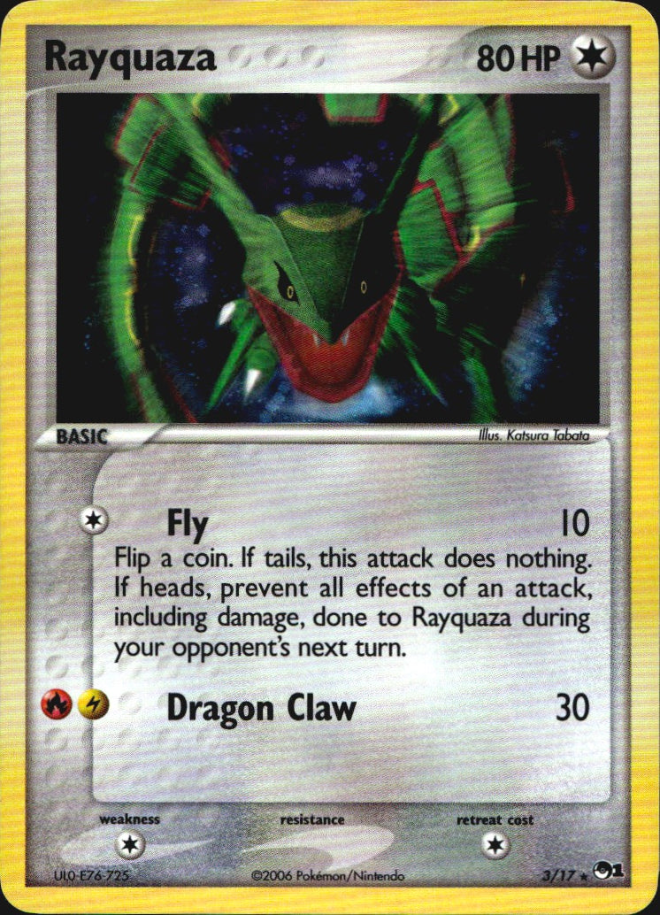 Rayquaza 3/17 Rare POP Series 1 Pokemon Near Mint