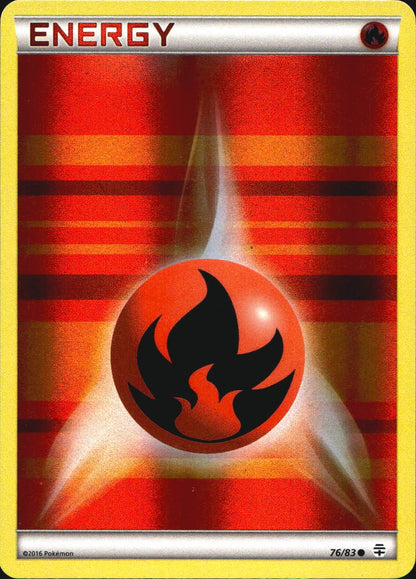 Fire Energy 76/83 Common Generations Pokemon Reverse Holo Near Mint