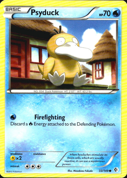 Psyduck 33/149 Common Boundaries Crossed Pokemon Near Mint