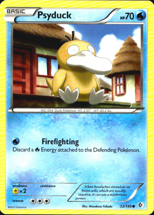 Psyduck 33/149 Common Boundaries Crossed Pokemon Near Mint