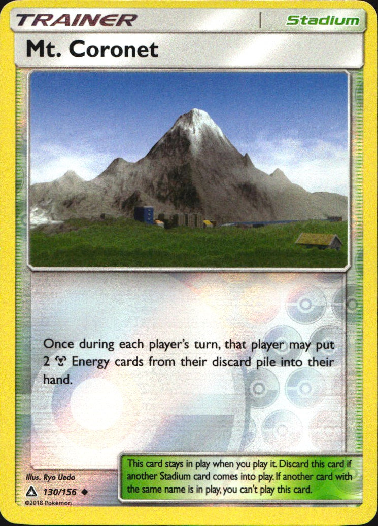 Mt. Coronet 130/156 Uncommon Ultra Prism Pokemon Reverse Holo Near Mint