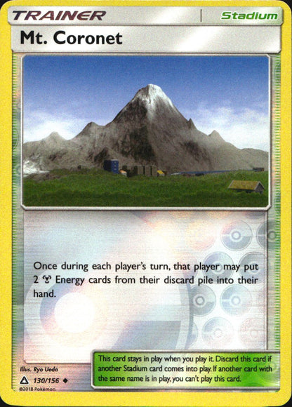 Mt. Coronet 130/156 Uncommon Ultra Prism Pokemon Reverse Holo Near Mint