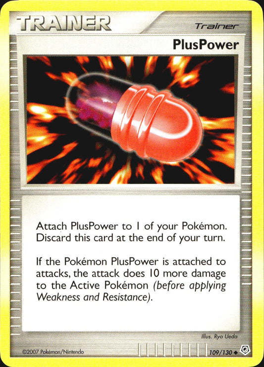 PlusPower 109/130 Uncommon Diamond & Pearl Pokemon Near Mint