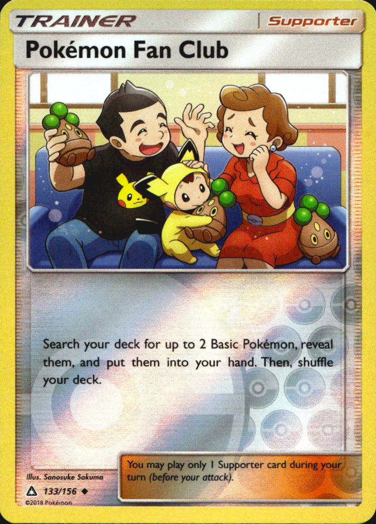 Pokemon Fan Club 133/156 Uncommon Ultra Prism Pokemon Reverse Holo Near Mint