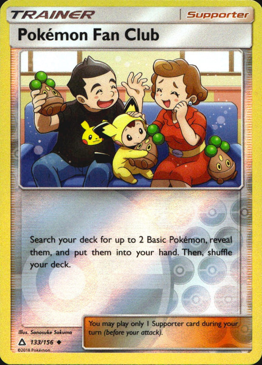 Pokemon Fan Club 133/156 Uncommon Ultra Prism Pokemon Reverse Holo Near Mint