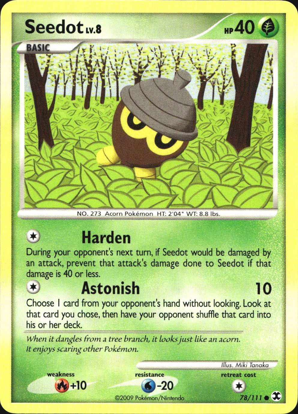 Seedot 78/111 Common Rising Rivals Pokemon Near Mint
