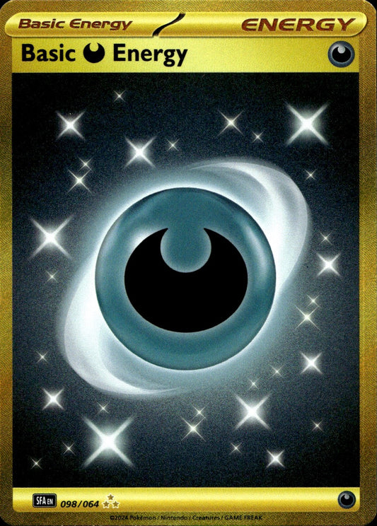 Basic Darkness Energy 98/64 Hyper Rare Shrouded Fable Pokemon Near Mint