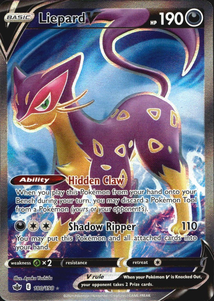 Liepard V 180/198 Ultra Rare Chilling Reign Near Mint