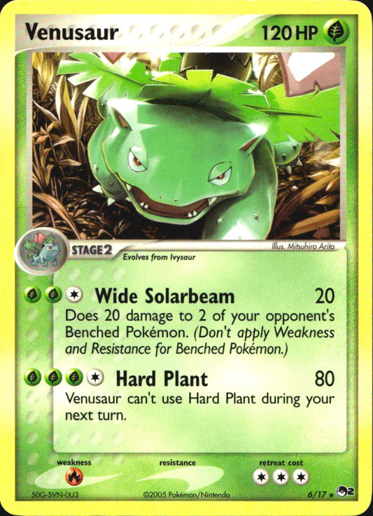 Venusaur 6/17 Rare POP Series 2 Pokemon Near Mint