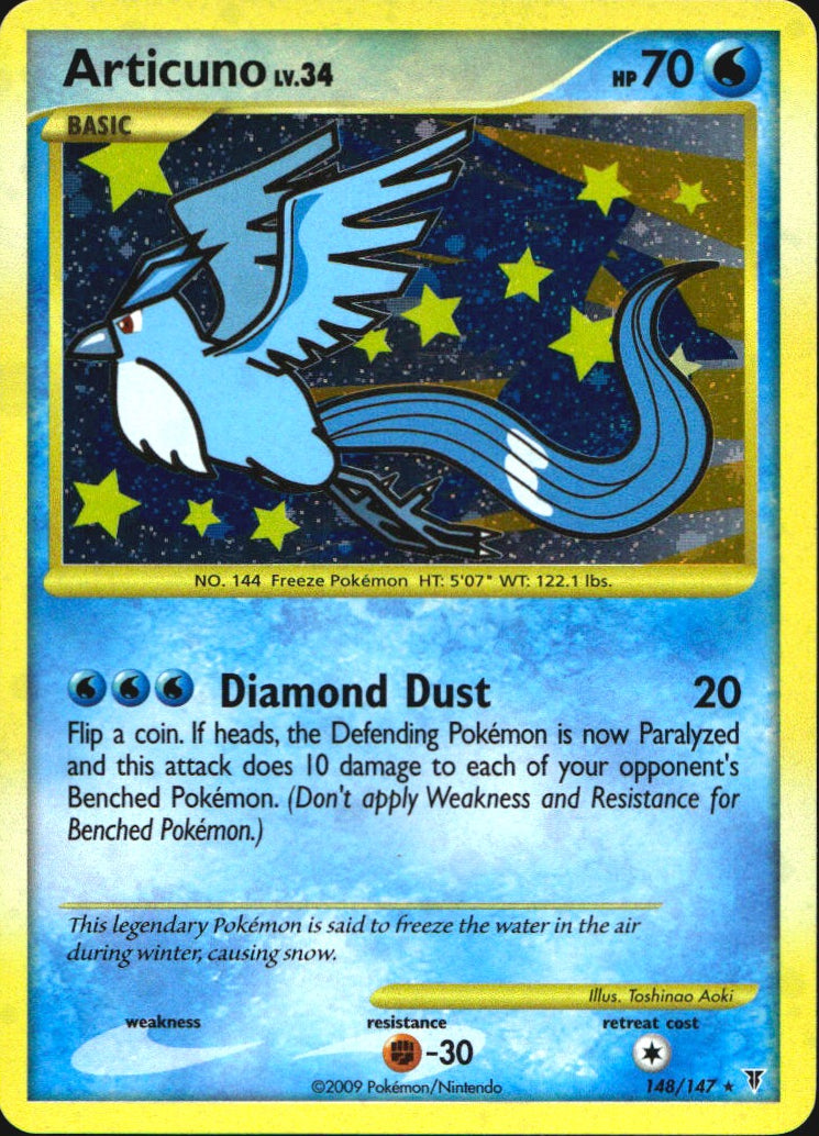 Articuno 148/147 Secret Rare Supreme Victors Pokemon Near Mint