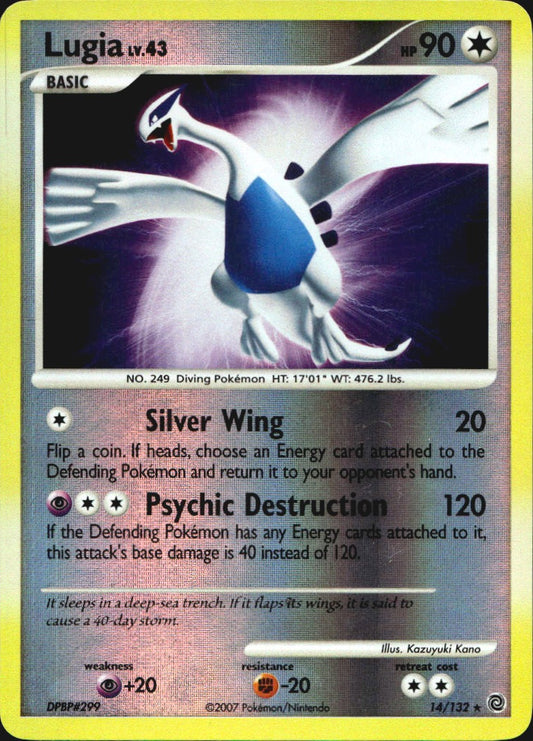 Lugia 14/132 Secret Wonders Pokemon Reverse Holo Near Mint