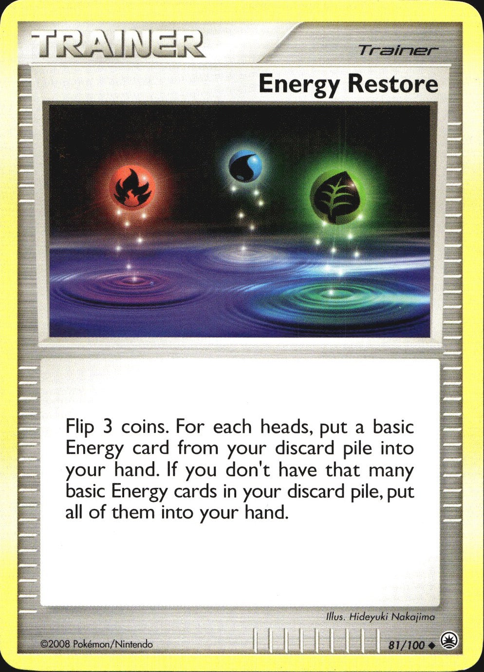 Energy Restore 81/100 Uncommon Majestic Dawn Pokemon Near Mint