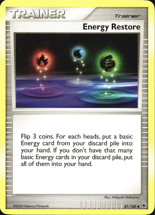Energy Restore 81/100 Uncommon Majestic Dawn Pokemon Near Mint