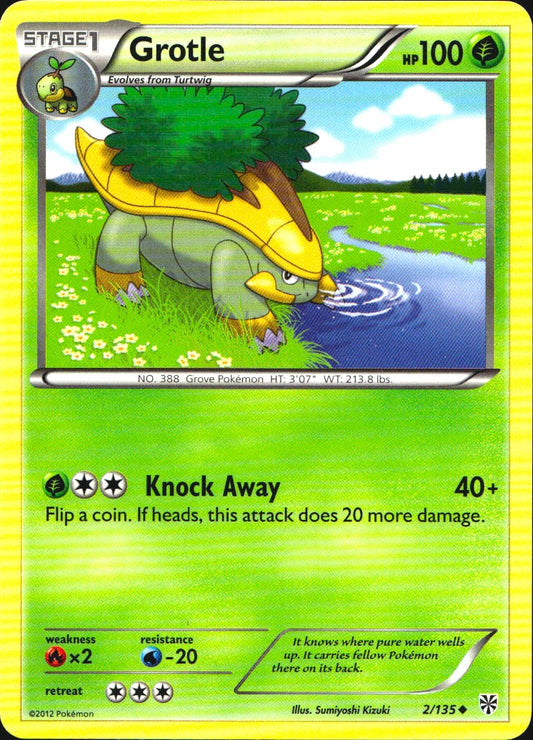Grotle 2/135 Uncommon Plasma Storm Pokemon Near Mint