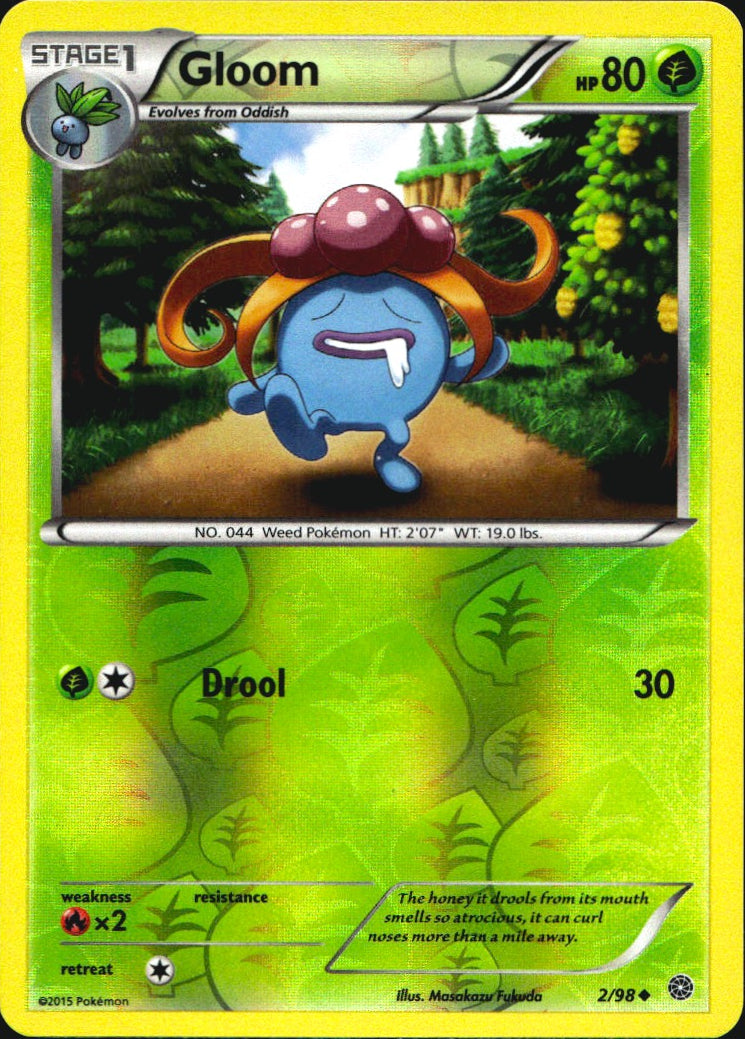 Gloom 2/98 Uncommon Ancient Origins Pokemon Reverse Holo Near Mint