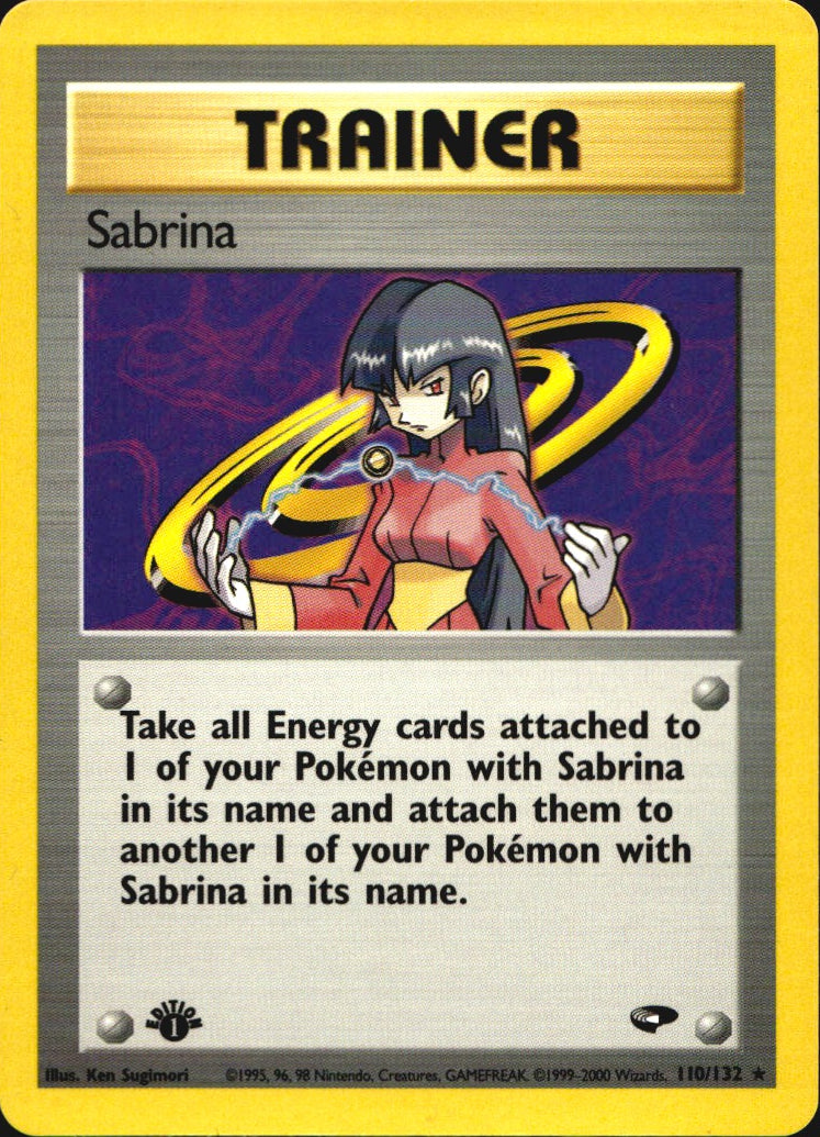 Sabrina 20/132 Holo Rare Gym Challenge Pokemon 1st Edition Holo Near Mint