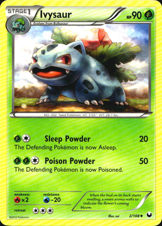 Ivysaur 2/108 Uncommon Dark Explorers Pokemon Near Mint