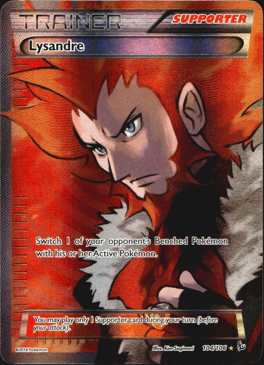 Lysandre 104/106 Rare Ultra Flashfire Pokemon Lightly Played