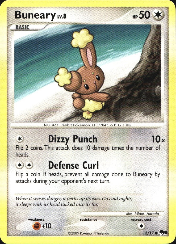 Buneary 12/17 Common POP Series 9 Pokemon Near Mint