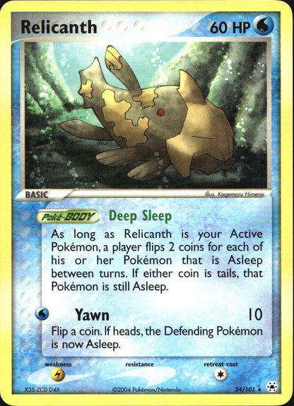 Relicanth 24/101 Rare Hidden Legends Pokemon Near Mint