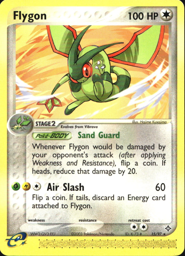 Flygon 15/97 Rare Dragon Pokemon Near Mint
