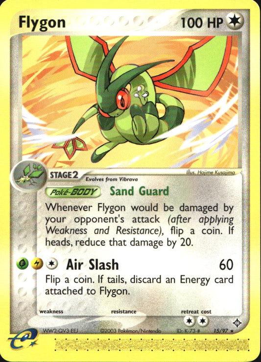 Flygon 15/97 Rare Dragon Pokemon Near Mint