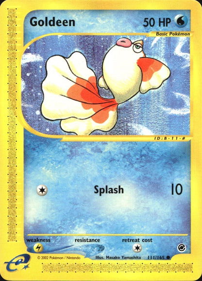 Goldeen 111/165 Common Expedition Base Set Pokemon Near Mint