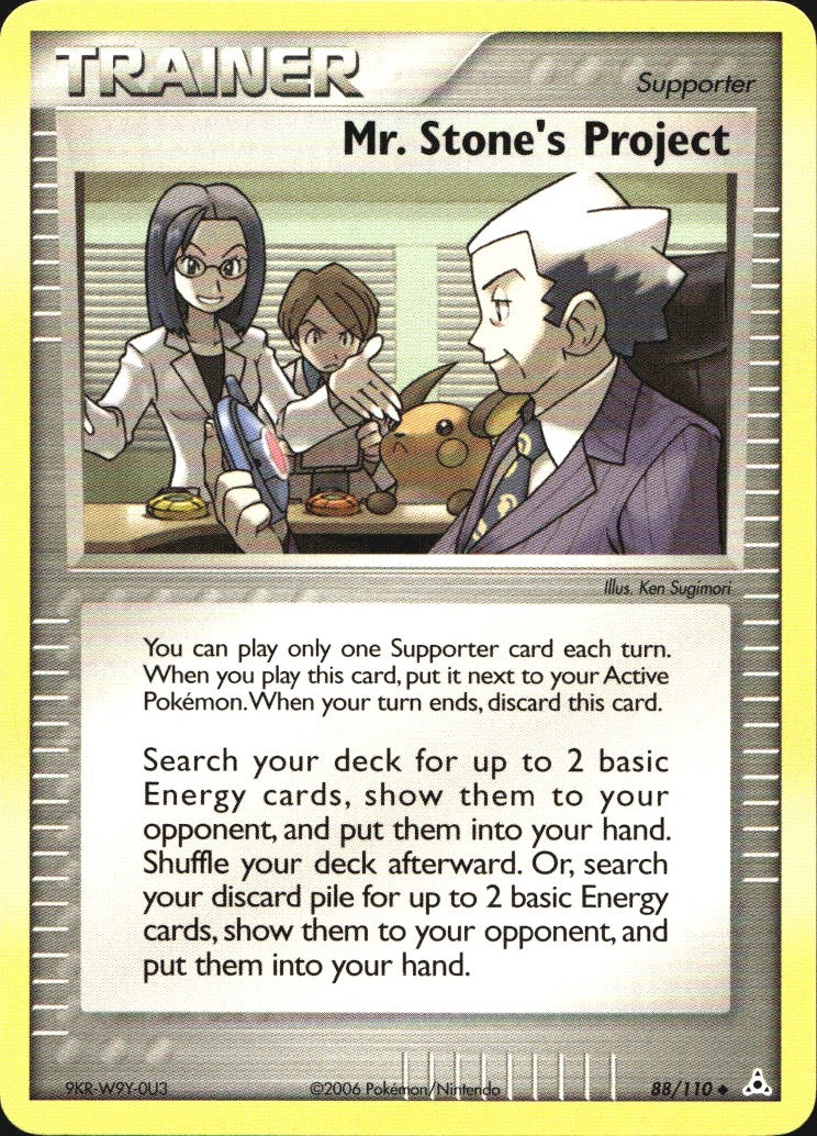 Mr. Stone's Project 88/110 Uncommon Holon Phantoms Pokemon Near Mint