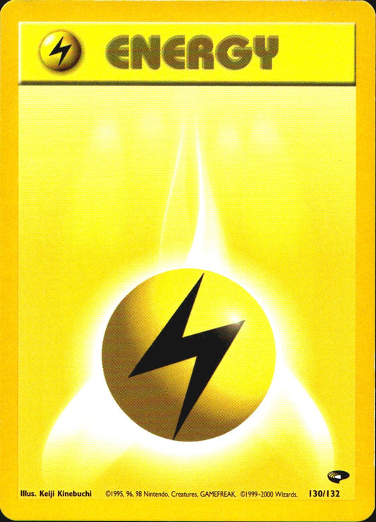 Lightning Energy 130/132 Gym Challenge Pokemon Near Mint