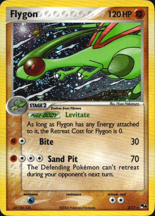 Flygon 3/17 Rare POP Series 4 Pokemon Holo Near Mint