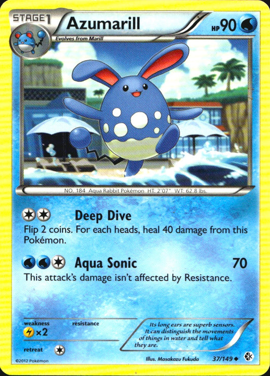 Azumarill 37/149 Uncommon Boundaries Crossed Pokemon Near Mint