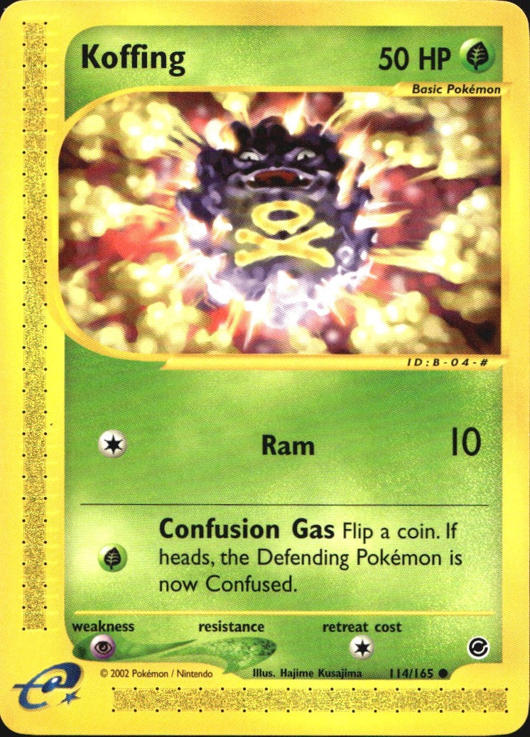Koffing 114/165 Common Expedition Base Set Pokemon Near Mint
