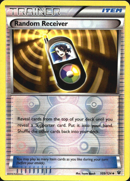 Random Receiver 109/124 Uncommon Fates Collide Pokemon Reverse Holo Near Mint