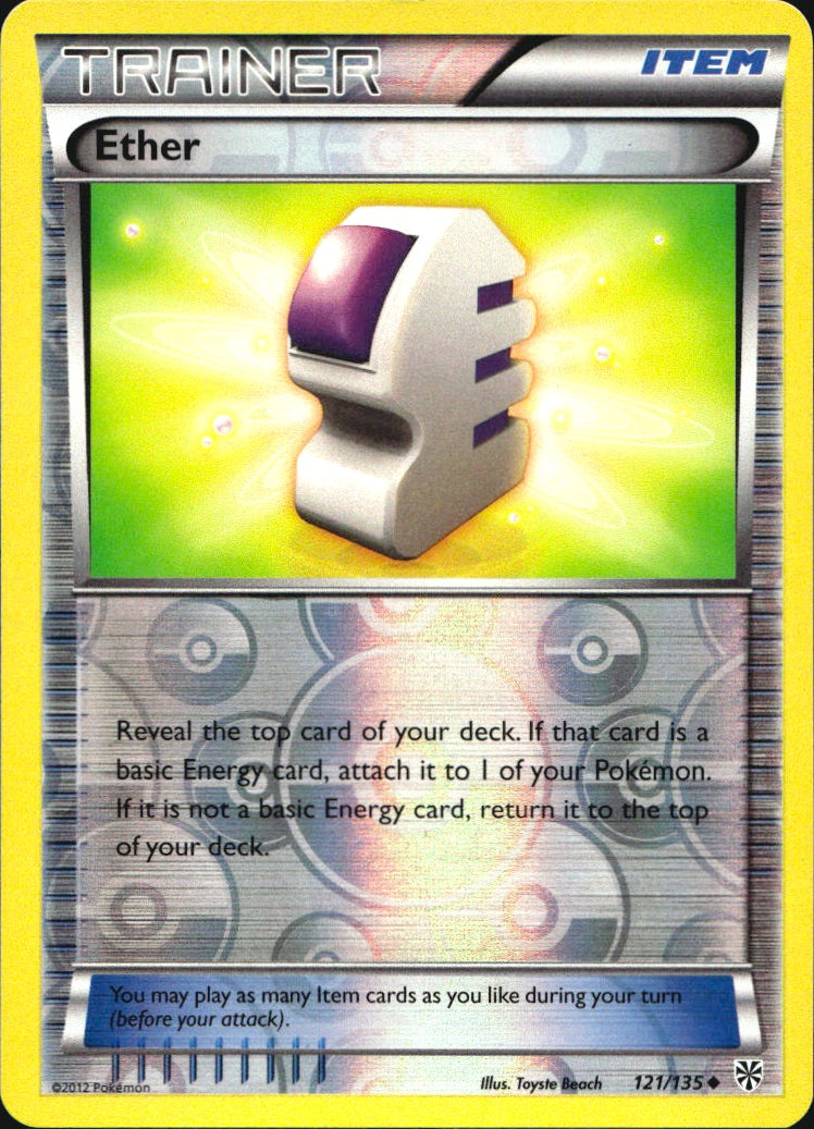 Ether 121/135 Uncommon Plasma Storm Pokemon Reverse Holo Near Mint