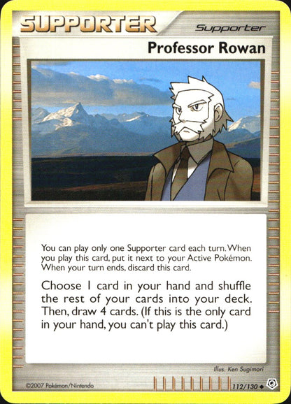 Professor Rowan 112/130 Uncommon Diamond & Pearl Pokemon Near Mint