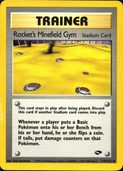 Rocket's Minefield Gym 119/132 Uncommon Gym Challenge Pokemon Near Mint
