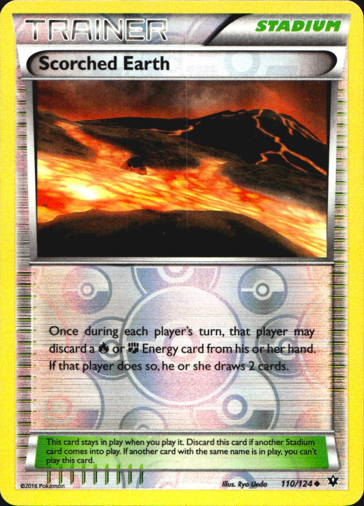 Scorched Earth 110/124 Uncommon Fates Collide Pokemon Reverse Holo Near Mint