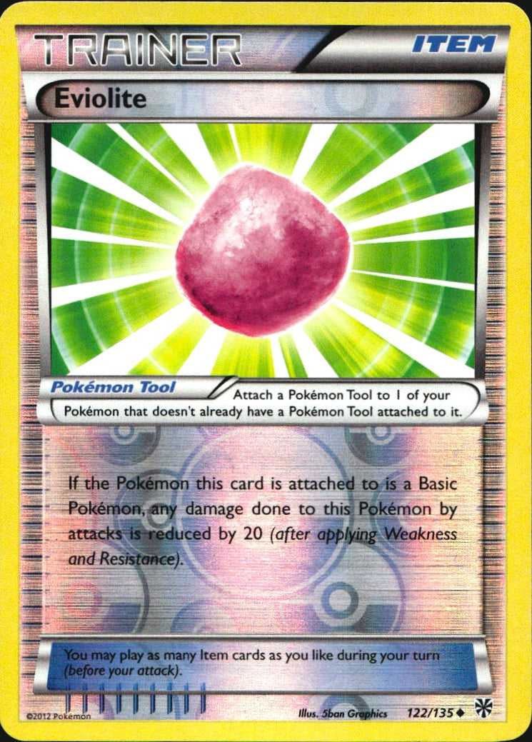 Eviolite 122/135 Uncommon Plasma Storm Pokemon Reverse Holo Near Mint