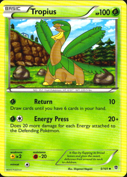 Tropius 5/101 Uncommon Plasma Blast Pokemon Near Mint