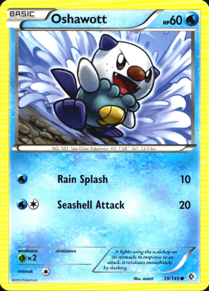 Oshawott 39/149 Common Boundaries Crossed Pokemon Near Mint
