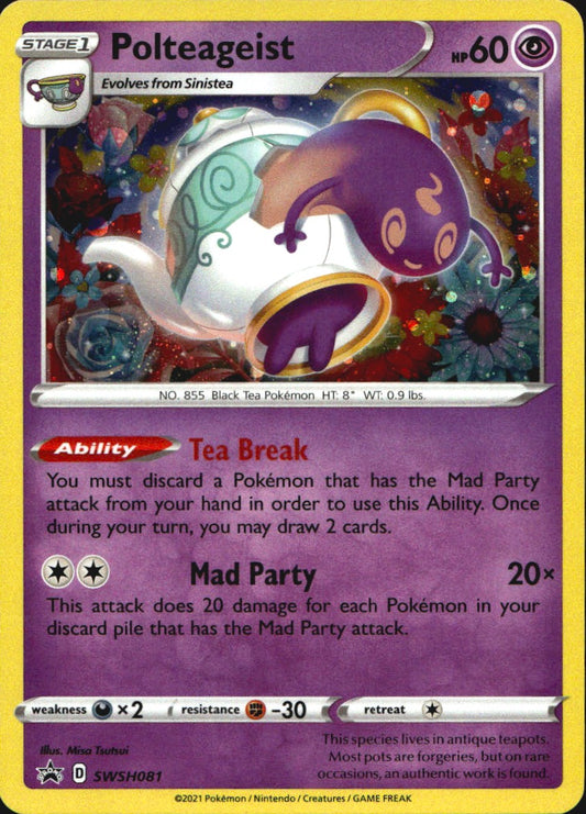 Polteageist SWSH081 Promo SWSH Black Star Pokemon Near Mint