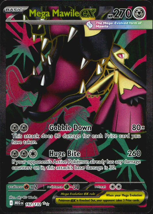 Mega Mawile ex 162/132 Ultra Rare Mega Evolution Pokemon Near Mint