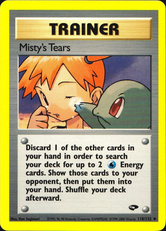 Misty's Tears 118/132 Uncommon Gym Challenge Pokemon Near Mint