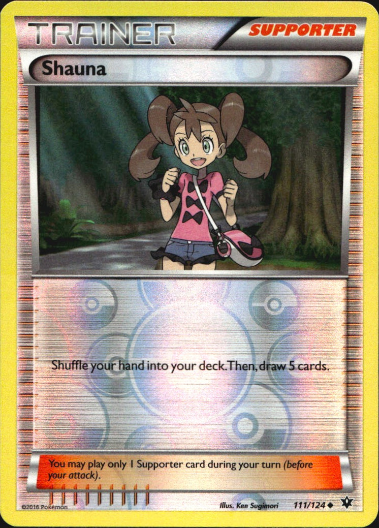 Shauna 111/124 Uncommon Fates Collide Pokemon Reverse Holo Near Mint