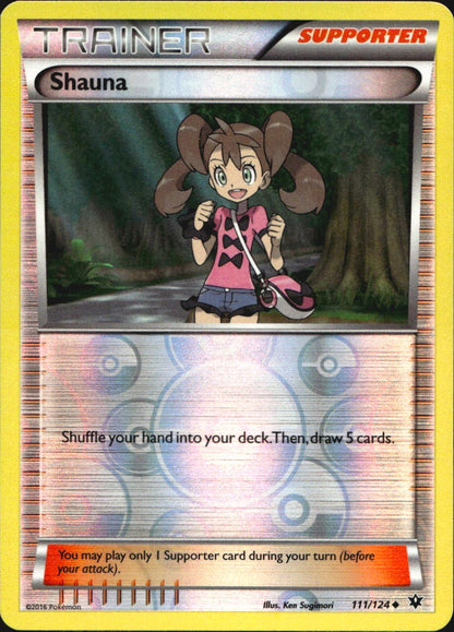 Shauna 111/124 Uncommon Fates Collide Pokemon Reverse Holo Near Mint