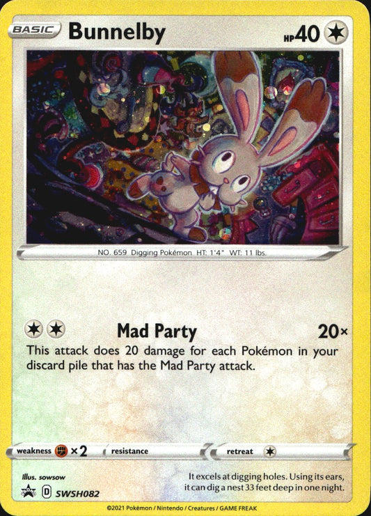 Bunnelby SWSH082 Promo SWSH Black Star Pokemon Near Mint