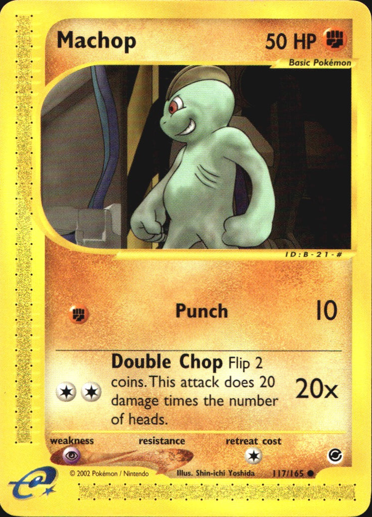 Machop 117/165 Common Expedition Base Set Pokemon Near Mint
